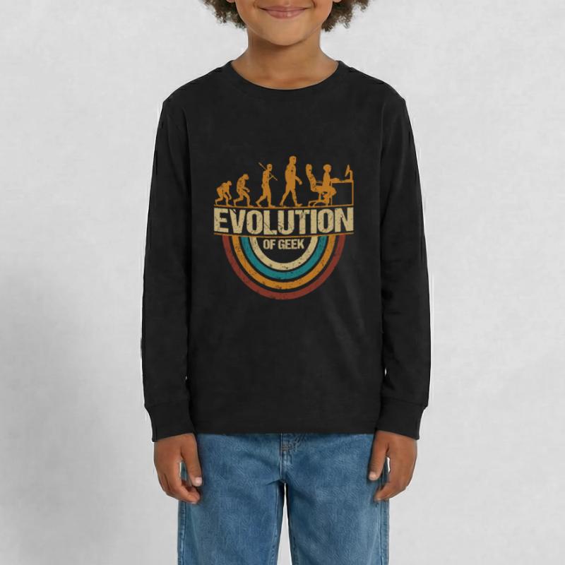 Computer Nerd Programmeur Evolution drôle T-shirt manches longues Premium Ado