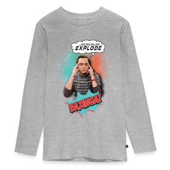 The Big Bang Theory Explode - T-shirt manches longues Premium Ado - gris chiné - Devant