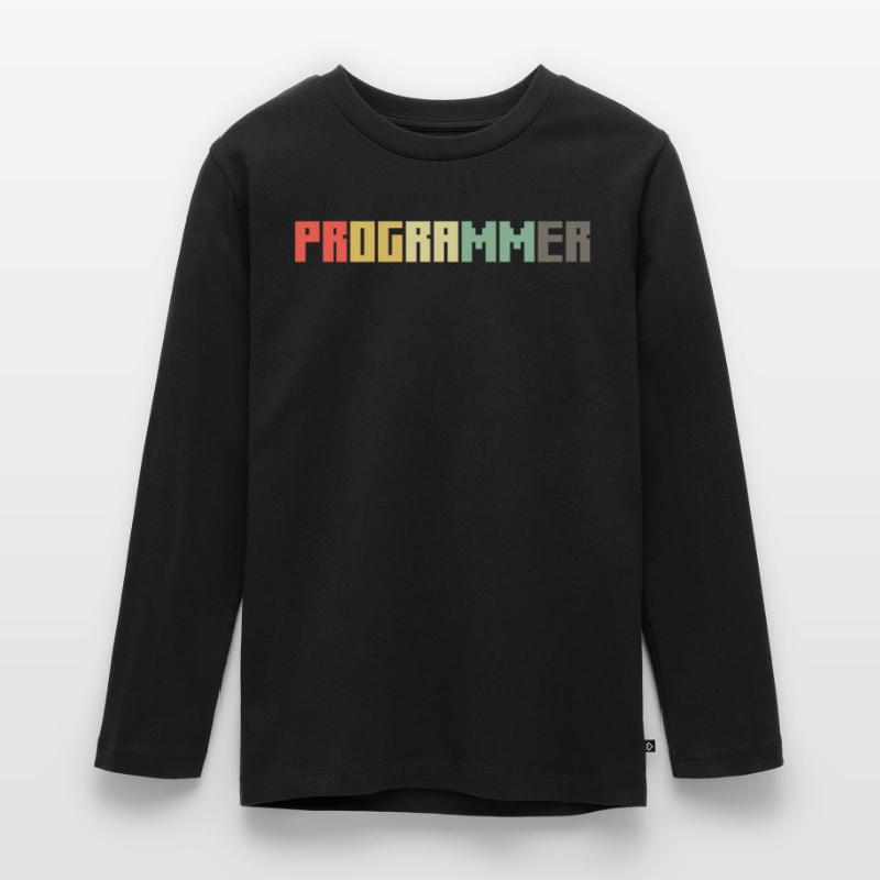 Vintage Programmer Coder Retro Developer Nerd Teenager Premium Organic Long Sleeve Shirt