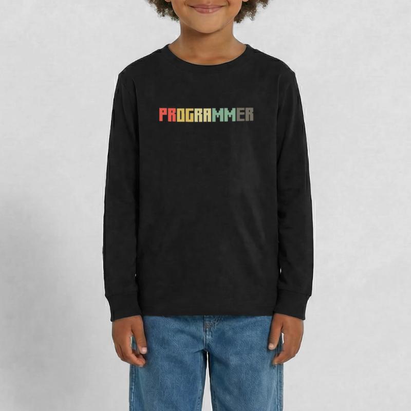 Vintage Programmer Coder Retro Developer Nerd Teenager Premium Organic Long Sleeve Shirt