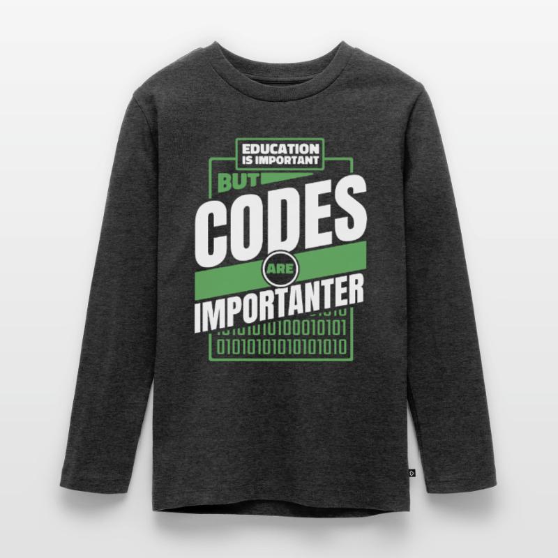 Developer Coder Programmer Funny Teenager Premium Organic Long Sleeve Shirt