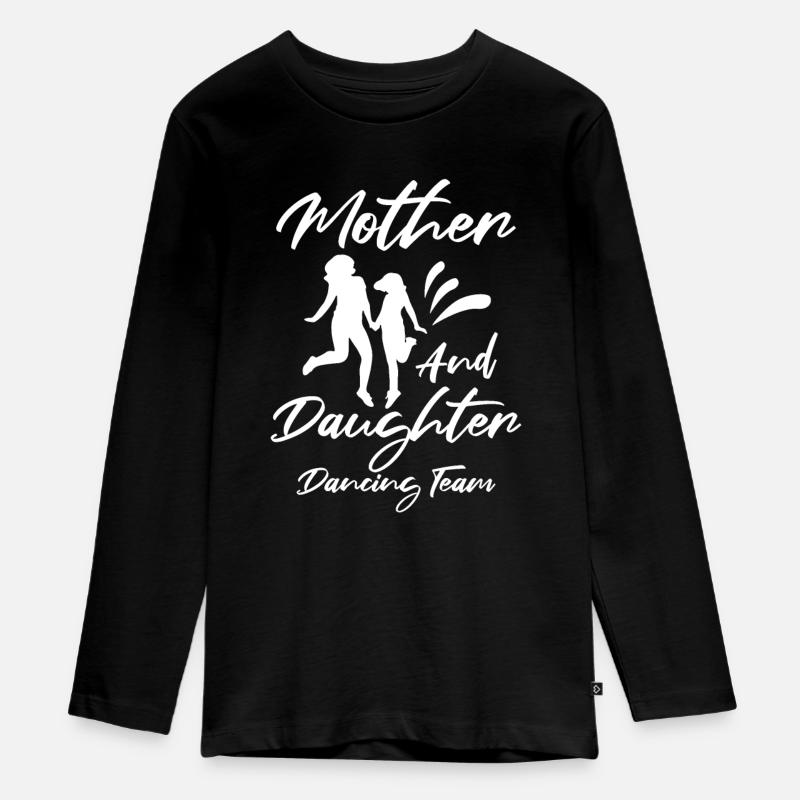 Maman Mère Danseuse Danse Mère - T-shirt manches longues Premium Ado - noir