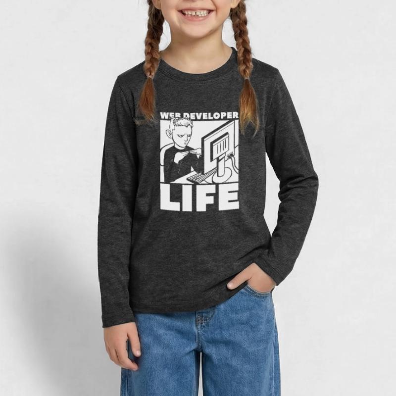 Web Developer Web Developer Life Teenager Premium Organic Long Sleeve Shirt