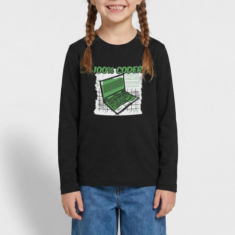 Developer Coder Programmer Teenager Premium Organic Long Sleeve Shirt