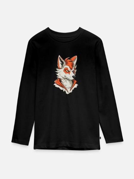 Furry Fandom Fursuits - Teenager Premium Bio Langarmshirt - Schwarz