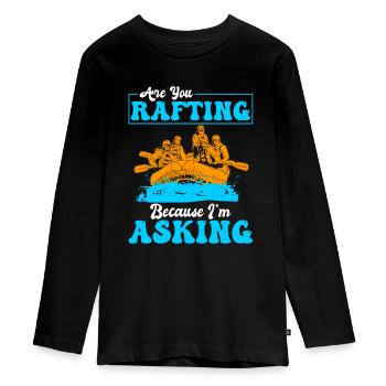 Rafting Rafting en eau vive - T-shirt manches longues Premium Ado - noir - Devant - AI Model Kid Female (0cm)