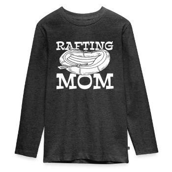 Rafting Rafting en eau vive - T-shirt manches longues Premium Ado - anthracite chiné - Devant - AI Model Kid Female (0cm)