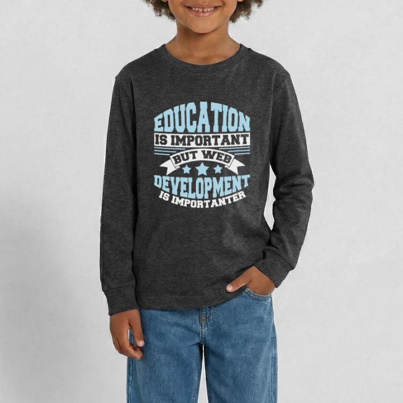 Web Developer Web Developer Funny Teenager Premium Organic Long Sleeve Shirt