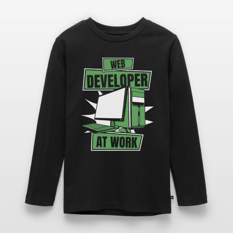 Web Developer Webdeveloper Cool Teenager Premium Organic Long Sleeve Shirt