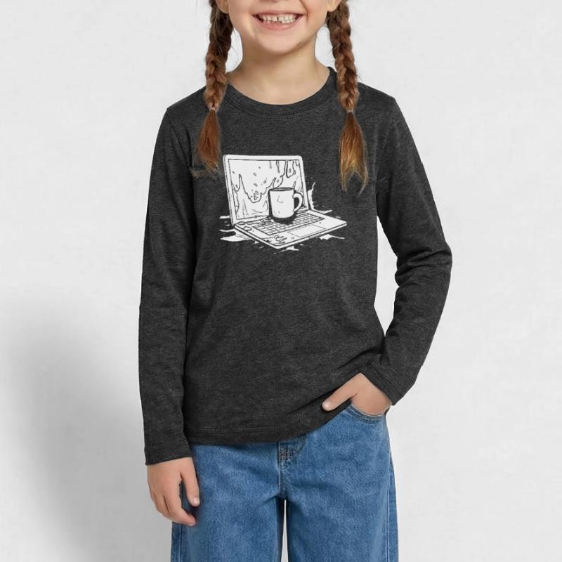 Entwickler Coder Programmierer Kaffee Teenager Premium Bio Langarmshirt