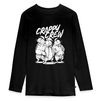 Capybara Wasserschwein - Teenager Premium Bio Langarmshirt - Schwarz - Vorne - AI Model Kid Female (0cm)