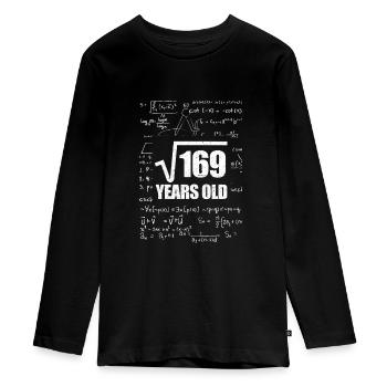 Teenager 13. Geburtstag 13 Jahre Bday Geschenk - Teenager Premium Bio Langarmshirt - Schwarz - Vorne - AI Model Kid Female (0cm)