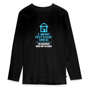 Gamer - T-shirt manches longues Premium Ado - noir - Devant - AI Model Kid Female (0cm)