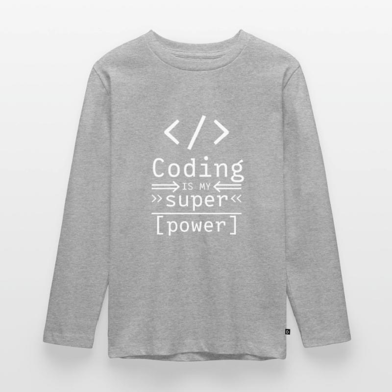 Software Coding Hacker Programming Programmer Teenager Premium Organic Long Sleeve Shirt