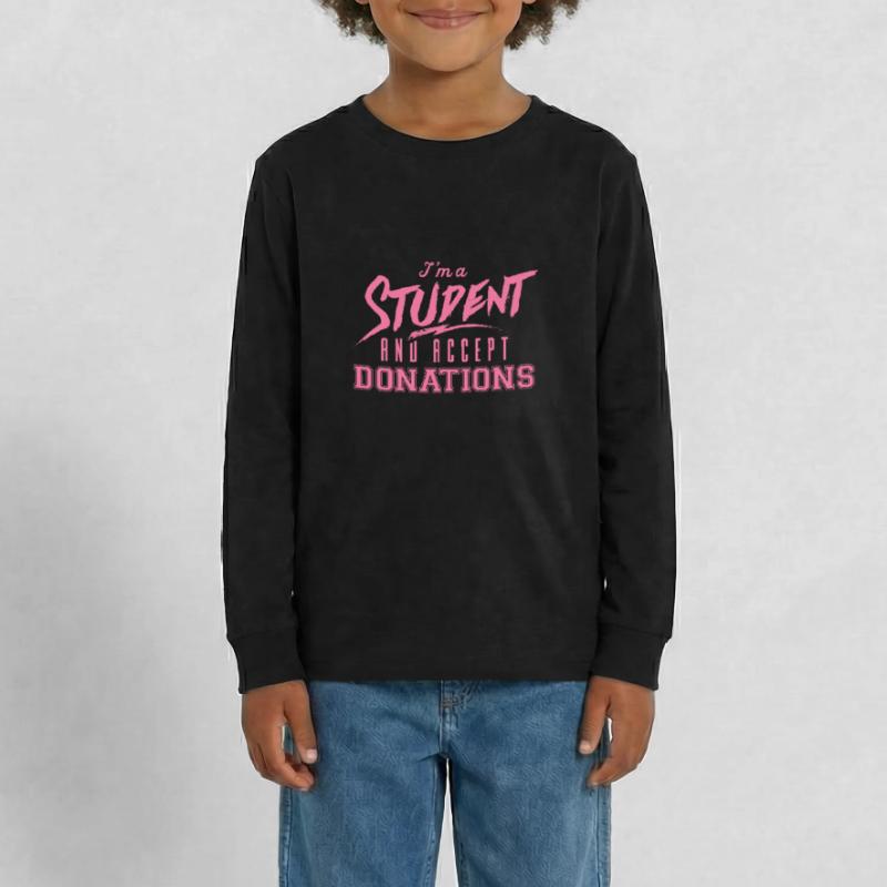 Studentin Studentin Studentin Studentin Teenager Premium Bio Langarmshirt