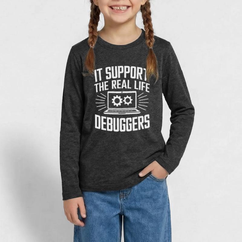 Administrator Support Nerd Computer Tech Teenager Premium Bio Langarmshirt