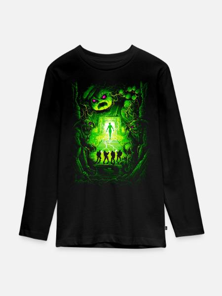 Ghostbusters Ecto Gang - Teenager Premium Bio Langarmshirt - Schwarz