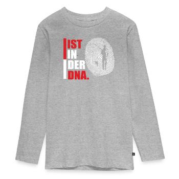 Angler Gift Idea Hobby Fishing - Teenager Premium Organic Long Sleeve Shirt - heather grey - Front