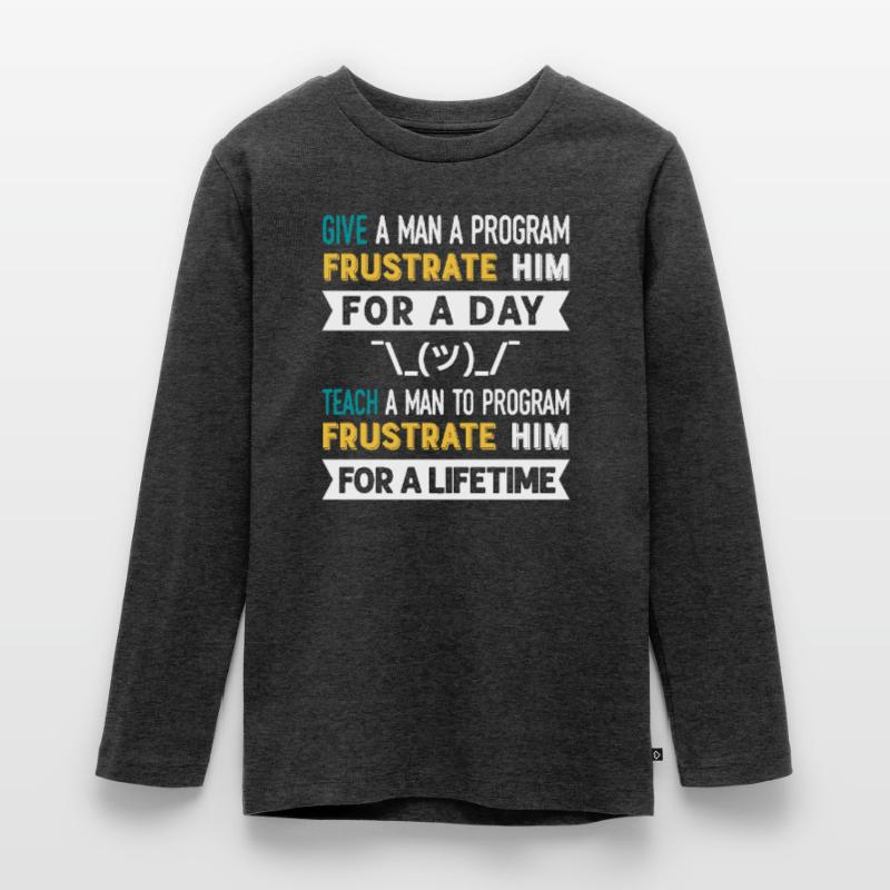 Programmer Humor Coding Jokes Developer Teenager Premium Organic Long Sleeve Shirt