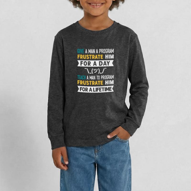 Programmer Humor Coding Jokes Developer Teenager Premium Organic Long Sleeve Shirt