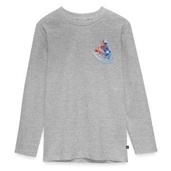 IFS 2023 Inline Figure Skating - T-shirt manches longues Premium Ado - gris chiné - Devant