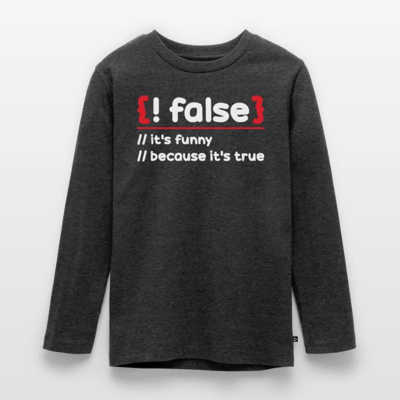 Programmer Programming Software Coding Encoder Teenager Premium Organic Long Sleeve Shirt