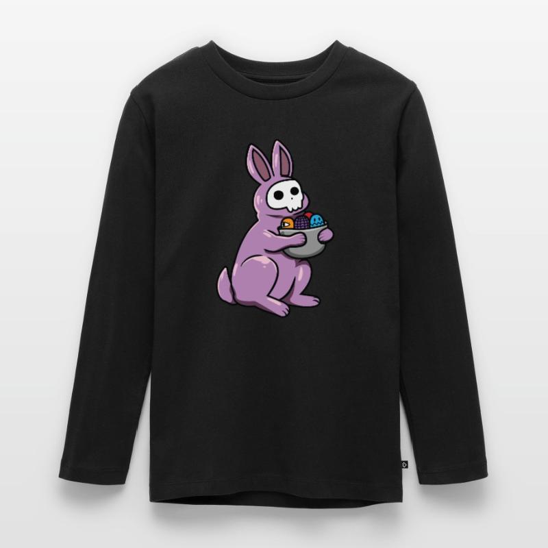 Gothic Rabbit Gothic Rabbit Gothic Easter Emo Goth Teenager Premium Organic Long Sleeve Shirt