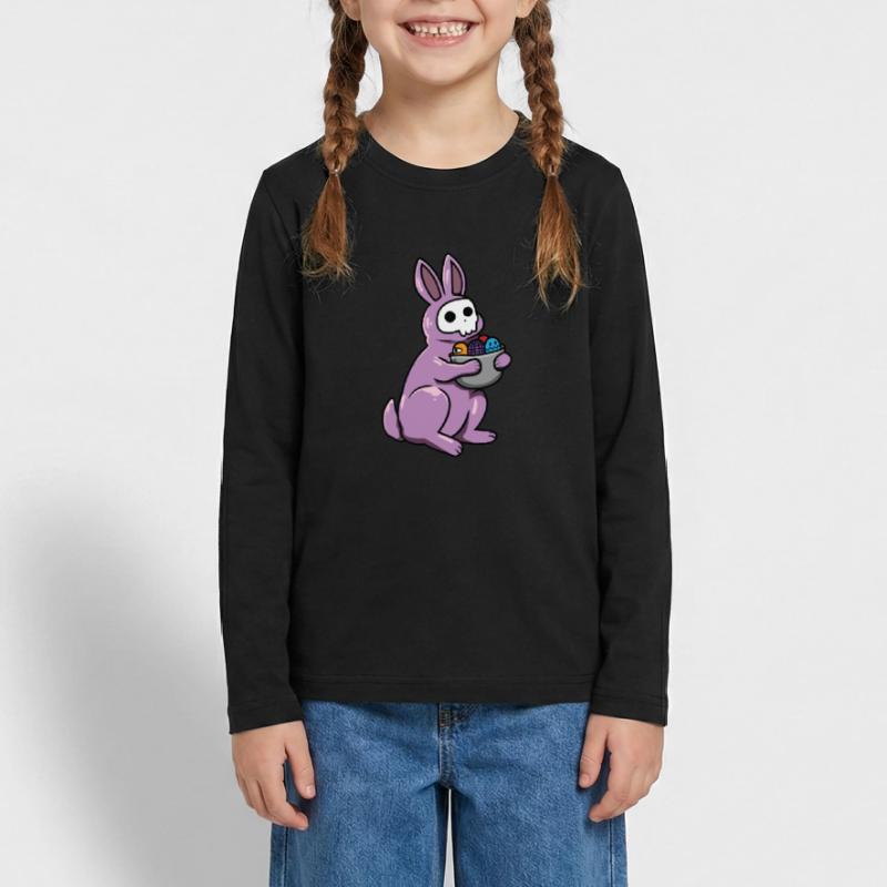 Gothic Rabbit Gothic Rabbit Gothic Easter Emo Goth Teenager Premium Organic Long Sleeve Shirt