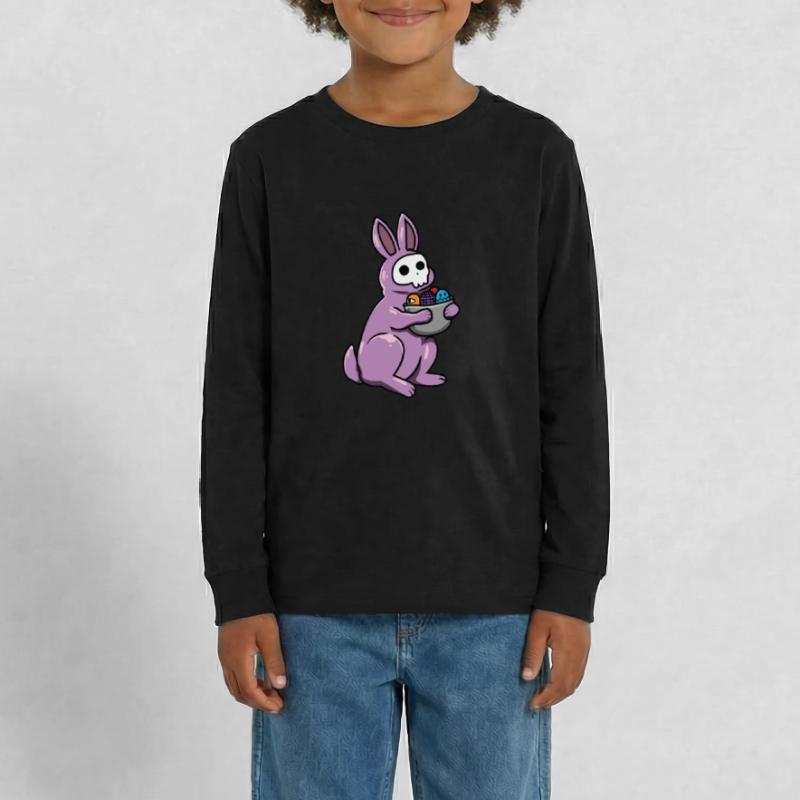 Gothic Rabbit Gothic Rabbit Gothic Easter Emo Goth Teenager Premium Organic Long Sleeve Shirt