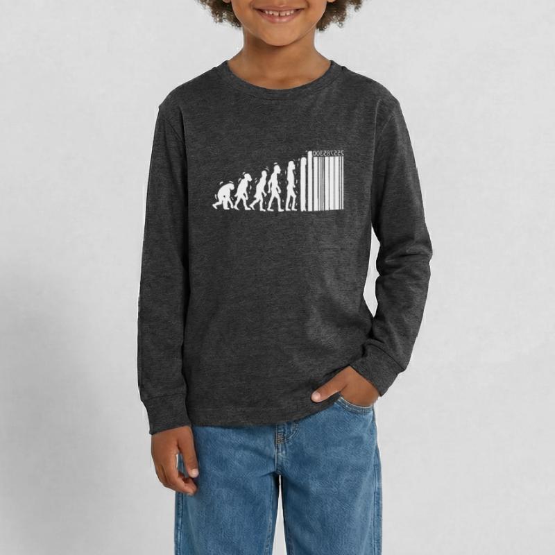 Unique Evolution Design For Consumers Evolution Teenager Premium Organic Long Sleeve Shirt
