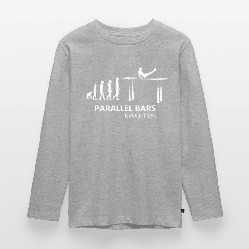Parallel Bars Parallel Bars Evolution Gymnastics Teenager Premium Organic Long Sleeve Shirt