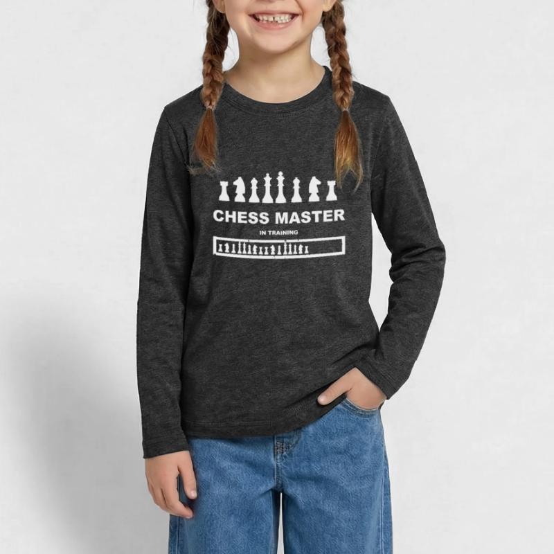 Chess Master In Training Progress Loading Teenager Premium Organic Long Sleeve Shirt