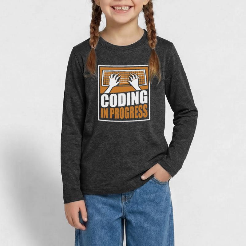 Coding In Progress Softwareingenieur Developer Teenager Premium Bio Langarmshirt