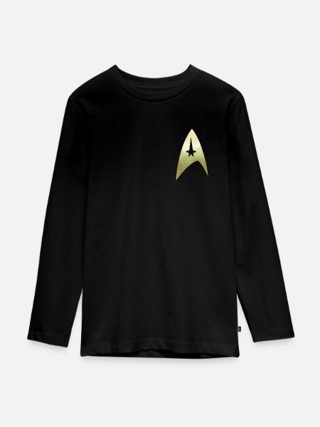 Star Trek The Original Series Besatzung Logo - Teenager Premium Bio Langarmshirt - Schwarz