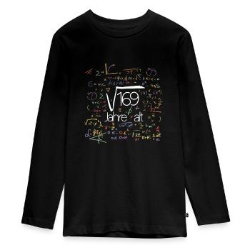 13. Geburtstag 13 Jahre alt - Teenager Premium Bio Langarmshirt - Schwarz - Vorne - AI Model Kid Female (0cm)