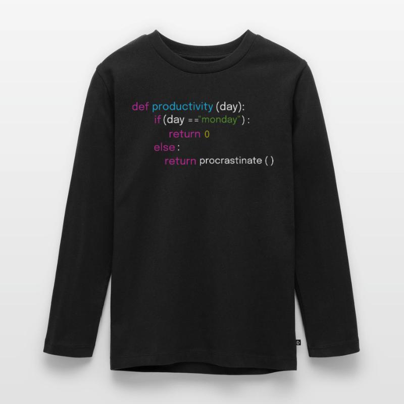 Fun assembly and coding design Teenager Premium Organic Long Sleeve Shirt