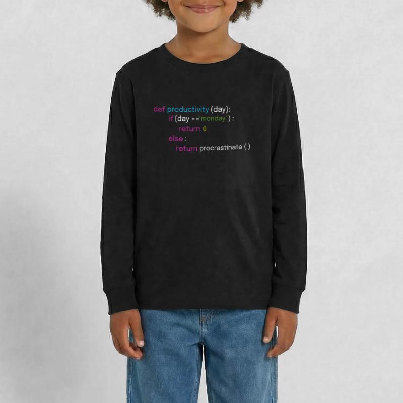Fun assembly and coding design Teenager Premium Organic Long Sleeve Shirt