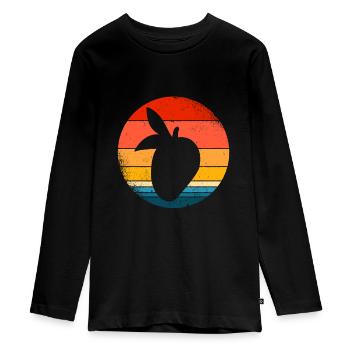 Mangue - T-shirt manches longues Premium Ado - noir - Devant - AI Model Kid Female (0cm)