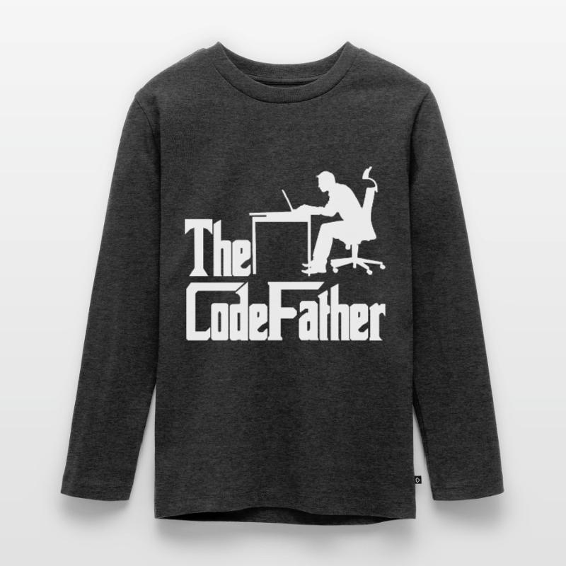 The Codefather Programmer Coder Developer Software Teenager Premium Bio Langarmshirt