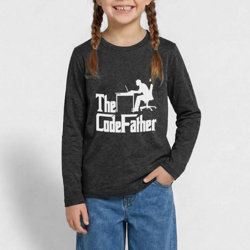 The Codefather Programmer Coder Developer Software Teenager Premium Bio Langarmshirt