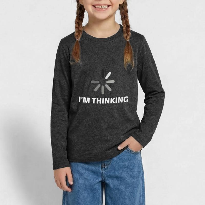 I'm Thinking Coder Software Developer Programmer N Teenager Premium Bio Langarmshirt