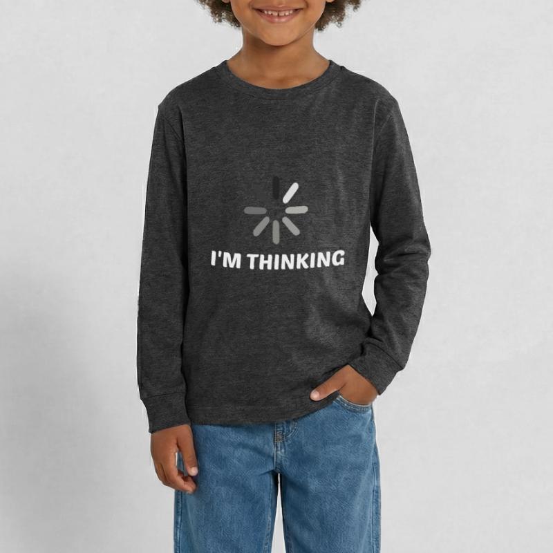 I'm Thinking Coder Software Developer Programmer N Teenager Premium Bio Langarmshirt