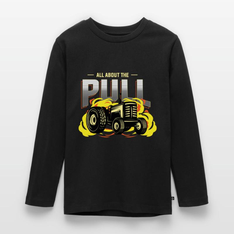 tractor pulling, tractor pulling tractor, racing, Teenager Premium Organic Long Sleeve Shirt