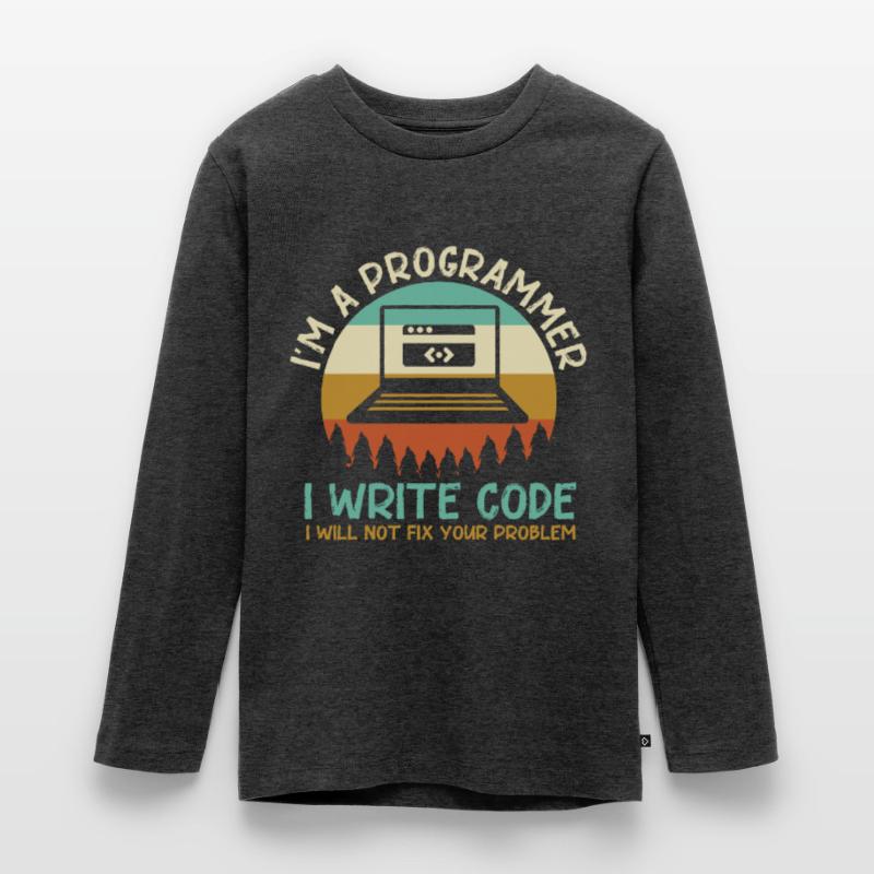 Programmeur Code Codage T-shirt manches longues Premium Ado
