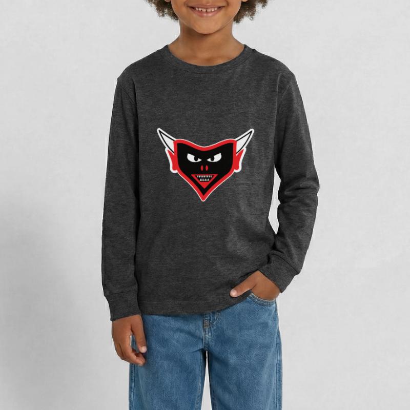 Teufel Design, the devilish face Teenager Premium Organic Long Sleeve Shirt