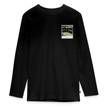 Image instantanée paillette - T-shirt manches longues Premium Ado - noir - Devant - AI Model Kid Female (0cm)