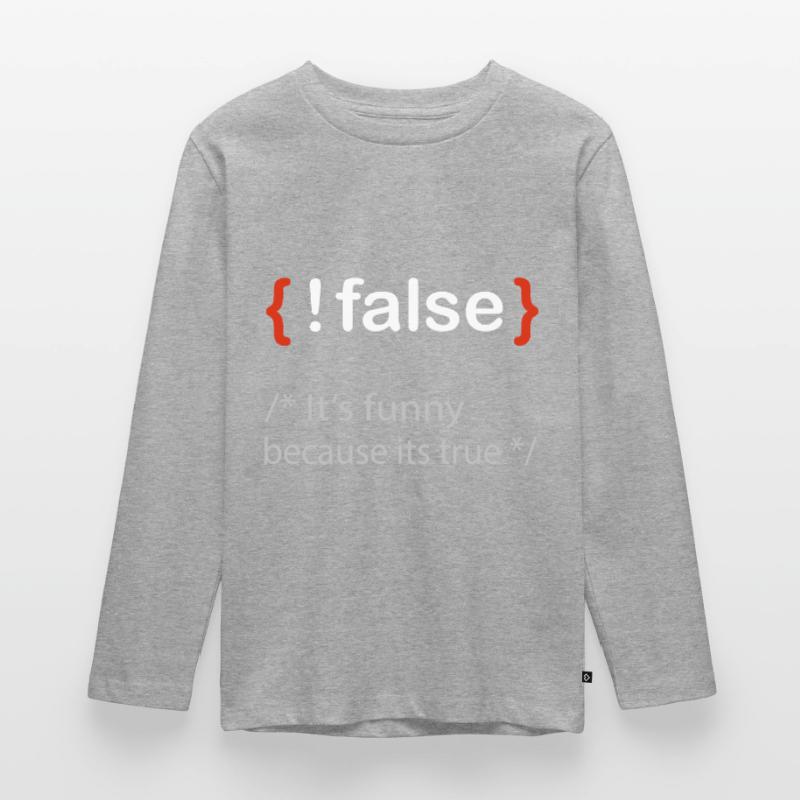 Programmierer false true Informatiker Student Teenager Premium Bio Langarmshirt