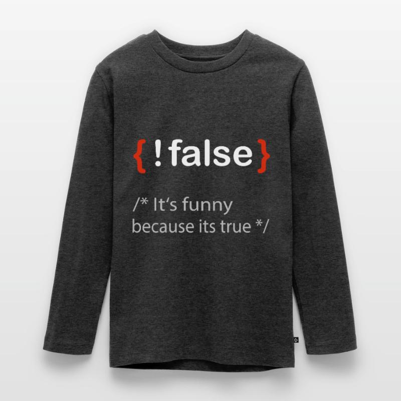 Programmierer false true Informatiker Student Teenager Premium Bio Langarmshirt