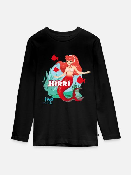 H2O Abenteuer Meerjungfrau Rikki - Teenager Premium Bio Langarmshirt - Schwarz