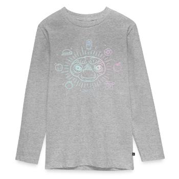 E.T. L'Extra-Terrestre Objets - T-shirt manches longues Premium Ado - gris chiné - Devant